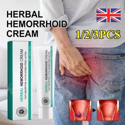 Wellian Hemorrhoid Cream, Herbal Hemorrhoids Cream, for Men and Women UK~