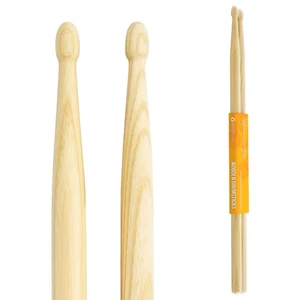 Hickory 5A Drumsticks by World Rhythm – Wood Tip 5A Pair of Drum Sticks - Afbeelding 1 van 6