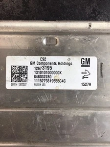 OEM E92 Engine Control Module ECU EBX Cadillac Chevrolet GMC 12673195 - Picture 1 of 7