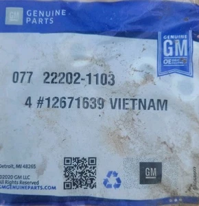 New Old Stock Genuine GM Fuel Injection Injector Seal (Pack of 4) #12671639 NOS - Bild 1 von 2