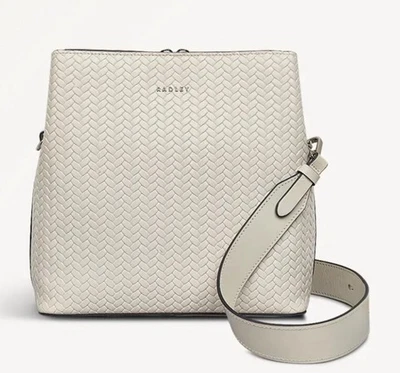 RADLEY CHALK LEATHER HANDBAG SHOULDER CROSS BODY BAG RRP £239!!! NEW!!!