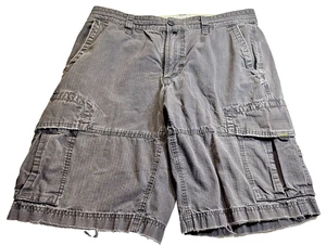 North Face Shorts Herren 34 lang grau khaki Cargo Wandern Outdoor Taschen - Bild 1 von 9