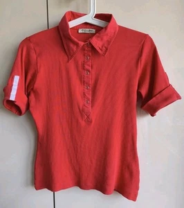 Vintage red womens T-shirt by Christian Berg, Stockholm, size 36 πΈπͺ - Picture 1 of 10
