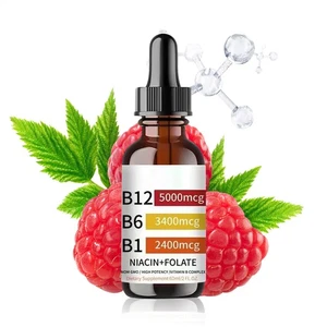 Gotas líquidas de vitamina B12 y B6 complejo sublingual de vitamina B12 - B1 - Imagen 1 de 7
