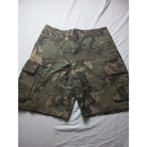 VTG Bugle Boy Men 32 Camo Cargo Shorts Grunge Camouflage Utility Y2K Gorpcore - Picture 1 of 4