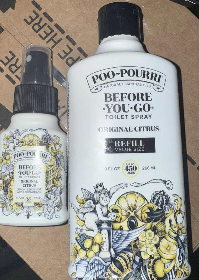 POO-POURRI Poo Pourri Before You Go Refill Bottle And Small Spray Bottle