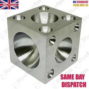 3" x 3" Solid Steel Doming Dapping Block Metal Shaping Bead Jewellers Tool - Picture 1 of 4