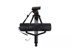 SACHTLER VIDEO V20-I HEAD CF CARBON SYST TELBAR SP150 GR TDK BAG SERVICED 59 Lbs - Picture 1 of 15