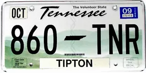 Tennessee Nummernschild (ZUFÄLLIGES KENNZEICHEN # SIEHE BESCHREIBUNG) - Bild 1 von 1