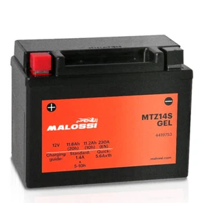 YTZ14S MALOSSI SEALED GEL BATTERY YAMAHA FZ1-S Fazer 1000 2006 2007 2008 - Picture 1 of 3