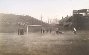 1910’s Elmhurst College Stadium Illinois School Boys Soccer Team PHOTO RPPC - Bild 1 von 3