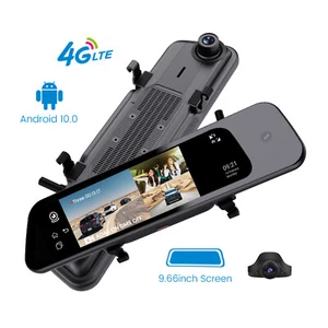 4g Lte Dash Cam with Live Streaming 3 Channel RearView Mirorr Android car Camera - Picture 1 of 10