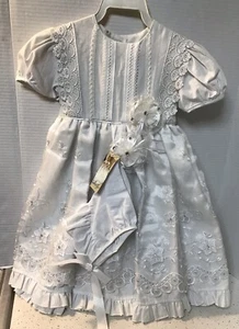 NWT Girl's Christening Gown with Matching Hat/flower Girl Size 4 $72.00 - Picture 1 of 11