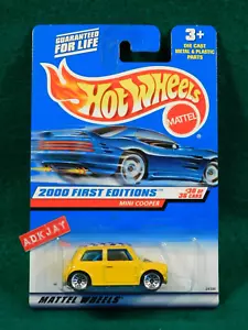 Hot Wheels ~ 2000 FIRST EDITIONS #30/36 ~ Yellow Mini Cooper ~ LOT OF 4 CARS - Picture 1 of 3