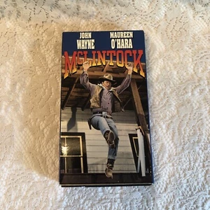 McLintock VHS 1993 John Wayne Maureen O'hara Patrick Wayne - Picture 1 of 3