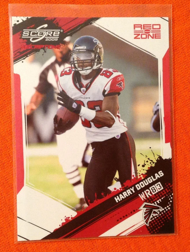 2009 Score Inscriptions HARRY DOUGLAS Red Zone SP #25/30 Made FALCONS #12 - Image 1 of 2