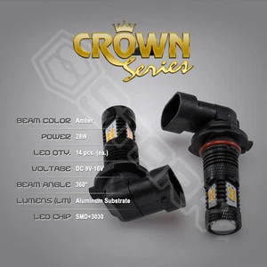 Projector LED Light Bulbs Amber 2200K yellow Driving Lamp Bulb - 9005 HB3 (B) - Bild 1 von 8