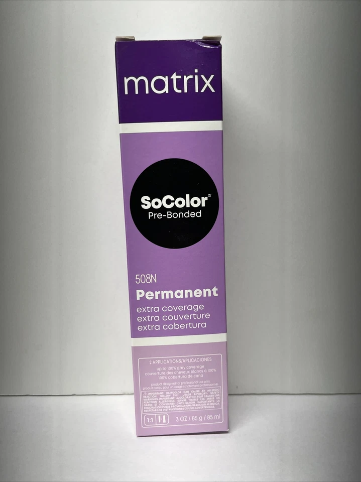 Color de cabello Matrix SOCOLOR cobertura extra | 3 oz | - Desarrollador - 508N Foto 1 de 1