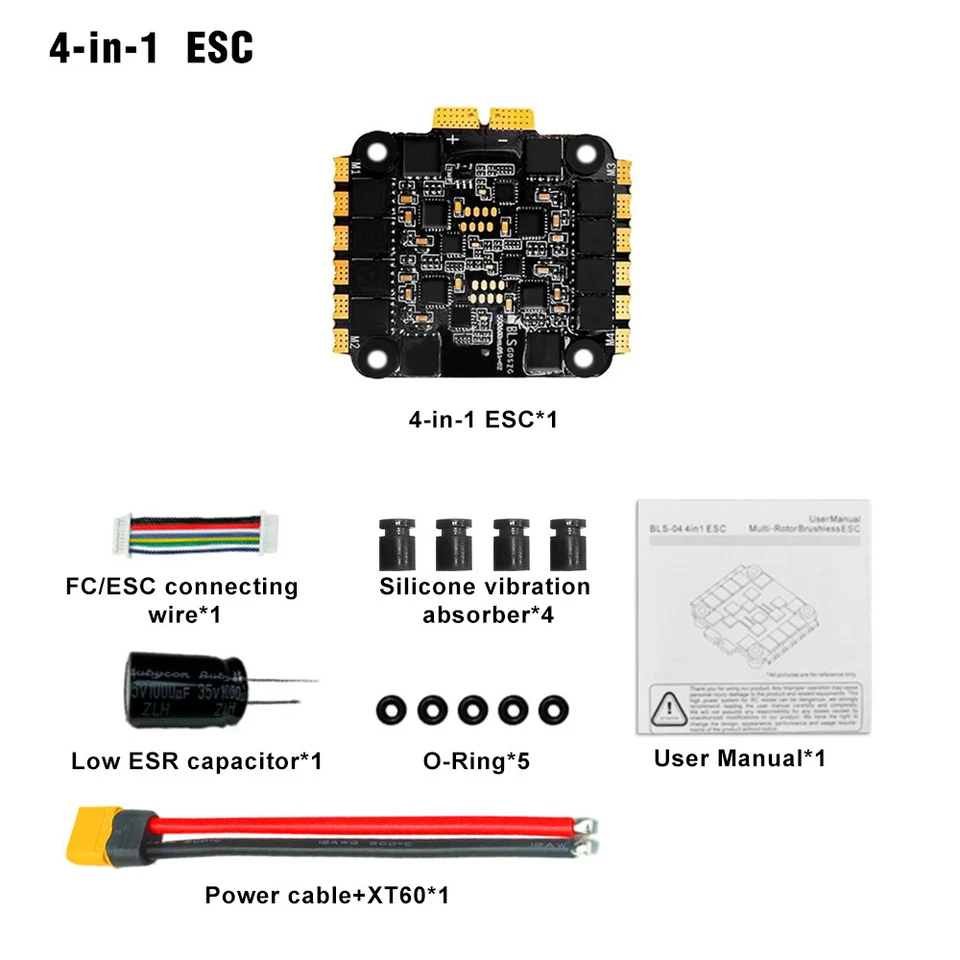 Radiolink F722 Control de Vuelo 128 MB Caja Negra 55A ESC Para Helicóptero Ala Voladora Foto 1 de 4