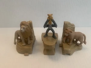 3 Disney Lion King Mufasa Sarabi Rafiki Mcdonalds Happy Meal Toys 2019 Figures - Picture 1 of 22