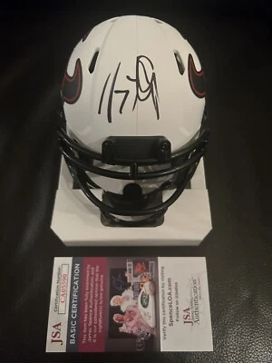 JJ Watt Signed Autographed Lunar Eclipse Mini Helmet Houston Texans JSA COA - Image 1 of 3