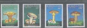 Burkina Faso 1990 MNH** Fungi*Plants*Mushrooms*Nature 4v set r214 - Foto 1 di 1