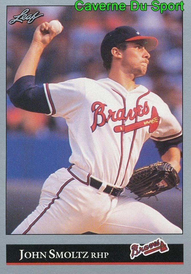 191   JOHN SMOLTZ    ATLANTA BRAVES  BASEBALL CARD LEAF 1992 - Photo 1/1