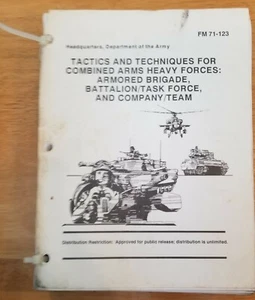 FM 71-123 Tactics & Techniques for Combined Arms Heavy Forces, Sept 1992 - Picture 1 of 5