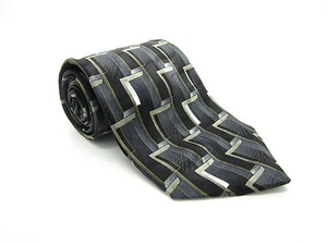 Corbata multicolor de seda COURAGE patrón geométrico - Imagen 1 de 2