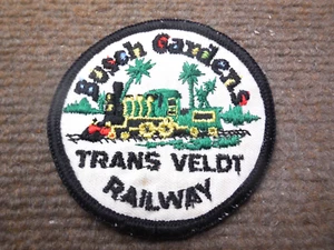 Vintage Busch Gardens Trans Veldt Eisenbahn Stoff Patch Tampa Bay Florida - Bild 1 von 2