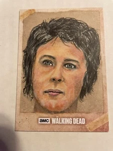 2017 The Walking Dead Season 6 Sketches #NNO by Dennis Gortakowski #1/1 Carol - Picture 1 of 2