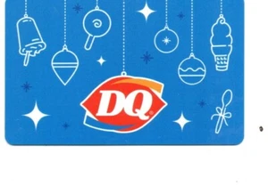 Dairy Queen DQ Hanging Ornaments Blue Gift Card No $ Value Collectible - Picture 1 of 1