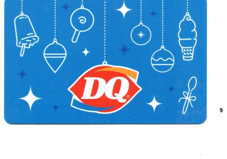 Dairy Queen DQ Hanging Ornaments Blue Gift Card No $ Value Collectible - Image 1 of 1