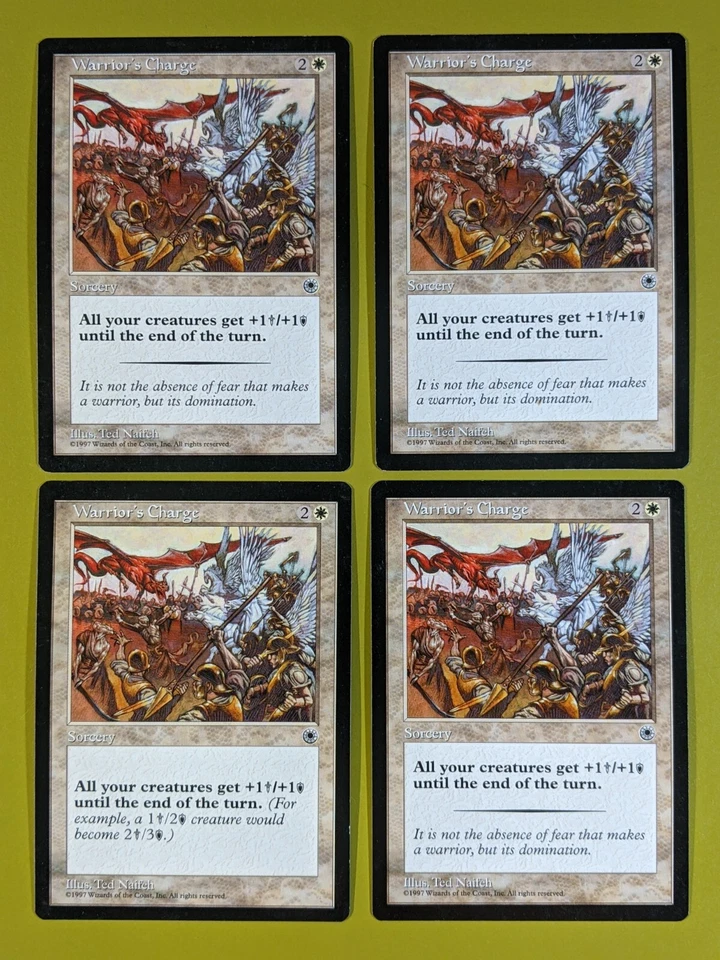 Warrior's Charge x4 Portal 4x Magic the Gathering MTG - Image 1 of 1