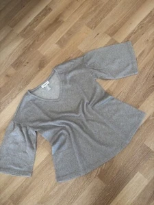 Heine: Neuer Designpulli, Größe 38, Silber, 3/4 Arm: traumhaft ***** - Bild 1 von 7