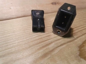 Microfono vintage spina e presa 2 pin auricolare RAF aereo Basha militare vecchio - Foto 1 di 6