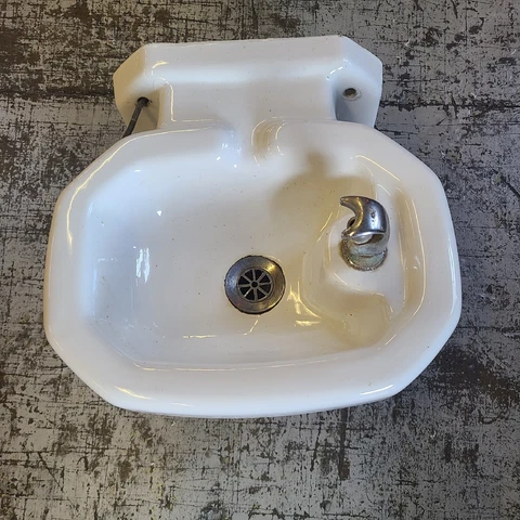 Vintage Kohler White Porcelain Wall Mount Water Fountain Cover