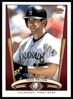 2002 Topps 206 Team Series 3 Todd Helton Colorado Rockies #T206-18 - Image 1 of 2