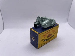 MATCHBOX LESNEY 1-75 36-B LAMBRETTA TV 175 SCOOTER & SIDECAR - RARE TYPE C BOX - Picture 1 of 3
