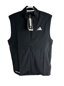 Adidas Ultimate Running Vest Black Men`s Size Medium HZ4441 - Picture 1 of 12