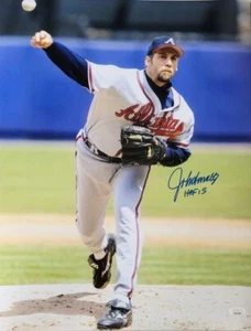 Autographed 16X20 JOHN SMOLTZ "HOF 15" Atlanta Braves photo JSA Witness COA - Picture 1 of 1
