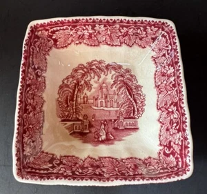 Mason's Vista rosa quadratisch 4" Nuss Süßigkeiten Schale Lorne - Bild 1 von 8