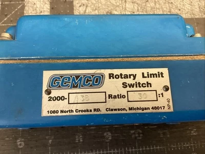 Interruptor de límite giratorio Gemco 2000-3B - 30 - Circuito (LPW79T) Foto 1 de 4