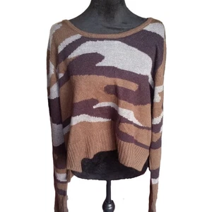 Suéter de camuflaje Lane Bryant para mujer talla 18/20 marrón/negro-nuevo sin etiquetas - Imagen 1 de 8