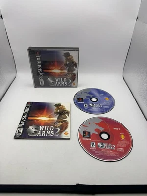 Wild Arms (Sony PS1) CIB con manual ambos discos repavimentados profesionalmente funcionando Foto 1 de 4
