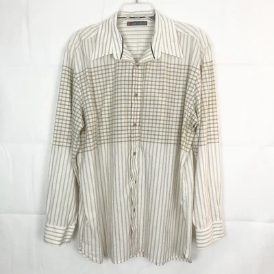 John Henry Vintage Men's 100% Cotton Shirt Size XL Foto 1 de 4