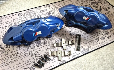 JUEGO PINZAS FRENO BMW SERIE 1 2 3 4 F20 M SPORT 340mm Delantero AZUL BREMBO Foto 1 de 4