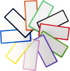 30 Strisce Magnetiche Scrivibili, 10 Colori Etichette Magnetiche Riutilizzabili, - Foto 1 di 12