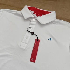 Redvanly Golf Riley Polo Größe Large hellweiß neu mit Etikett $ 105 Performance Luxus - Bild 1 von 8