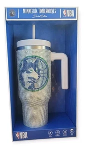 MN Timberwolves Limited Ed Bling Tumbler NBA Hydropeak 40oz Edelstahl - Bild 1 von 6